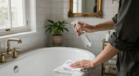 She Turned Her Builder-Grade Bathroom Into A Serene, Parisian Escape