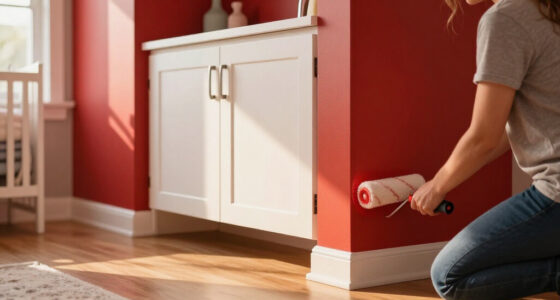 This Nursery Got A Bold Paint Redo With Built-In Cabinets