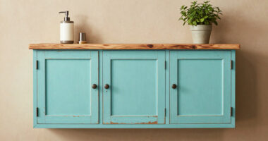 A Vintage Farmhouse Makeover Made These ’80S Kitchen Cabinets Unrecognizable