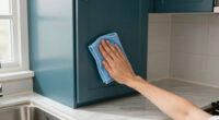Dark Teal Cabinets Completely Changed This Dark, Dreary Kitchen