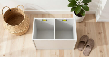 This $18 IKEA Gem Created Instant Storage In My Small Entryway