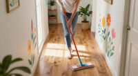 Her Sister Painted Flowers On Her Hallway Walls — Now It’s A Colorful Escape