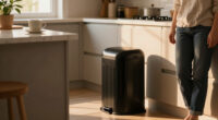 This Stylish Trash Can Is “Perfect” For Small Spaces (And Gives Art Deco Vibes!)