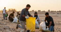 While Riyadh Slept, 120 Volunteers Were Cleaning Wadi Sulay At 3AM - Lovin.co