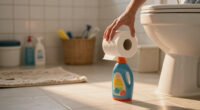Woman Turns An Empty Detergent Bottle Into A Cute Spot To Store Toilet Paper